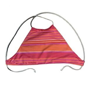 Polo Ralph Lauren Fuchsia and Coral Bikini Top Swimwear Size Small